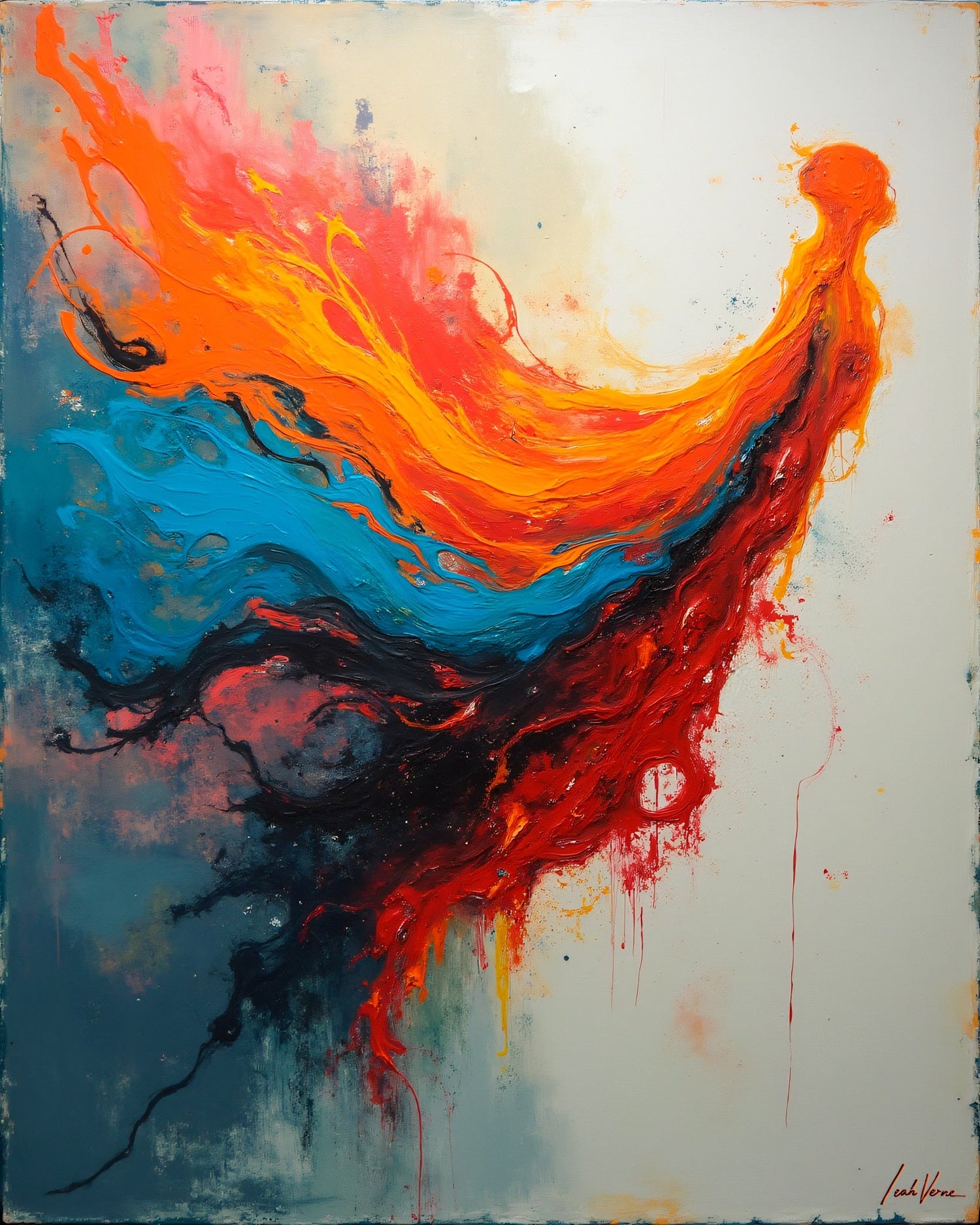 Untamed Spirit | Vibrant Abstract Art by Leah Verne