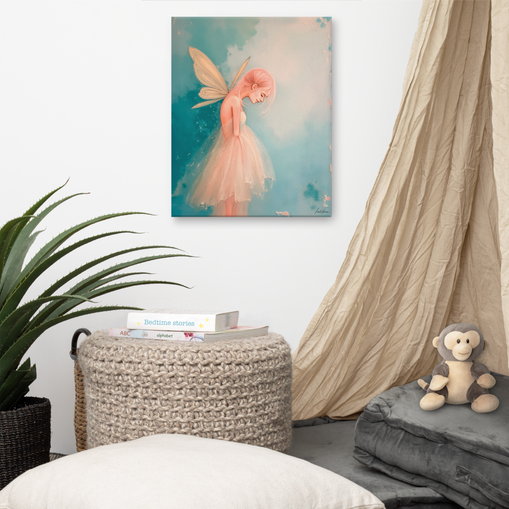 Wings of Uncertainty – Emotional Fairy Art Canvas by Leah Verne