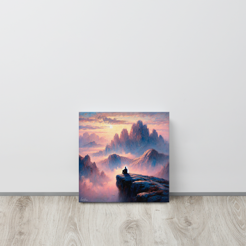 Mountain Reverie Thin Canvas | Tranquil Landscape by Leah Verne